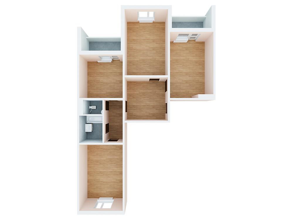 3-кімнатна квартира